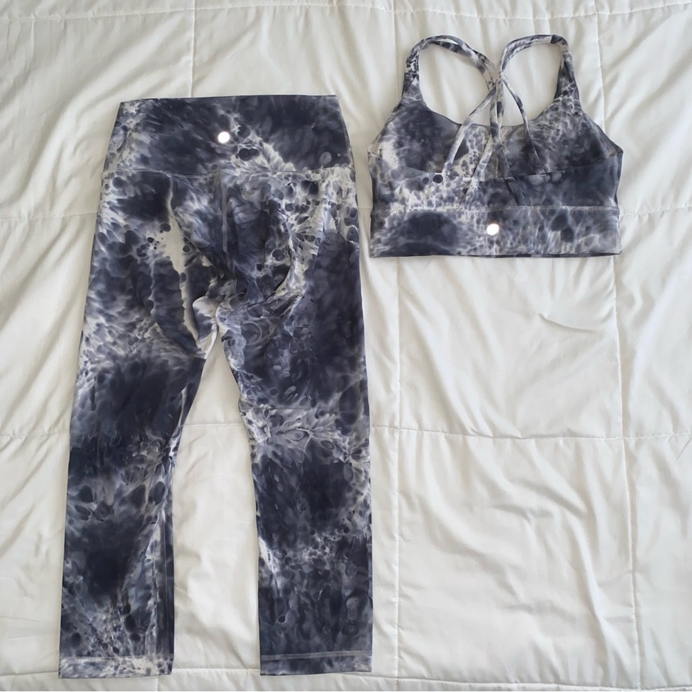 Lululemon Matching Set, Wunder Under 21" Leggings… - image 6